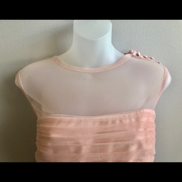 NWT Blush Pink w/ Black Bow Belt - Picture 5 of 8